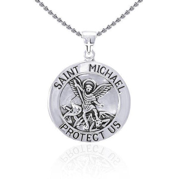 Saint Michael Silver Pendant TPD4564 - Jewelry
